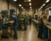 Manufacturing workforce in a South Dakota town operating machinery, workforce availability South Dakota