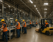 Production staff working on an assembly line in a Tennessee factory, staffing production roles.