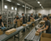 Workers on a production line in South Dakota packaging and assembling products, representing hiring needs.