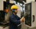 Machine operator working on CNC equipment in a manufacturing facility in Sturgis, Three Rivers or Coldwater